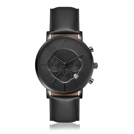 "SEOUL" MENS LEATHER BAND CHRONOGRAPH WATCH